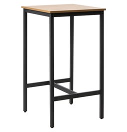 Bar Table Uncesura, natural color, MDF/metal, H105x60x60cm