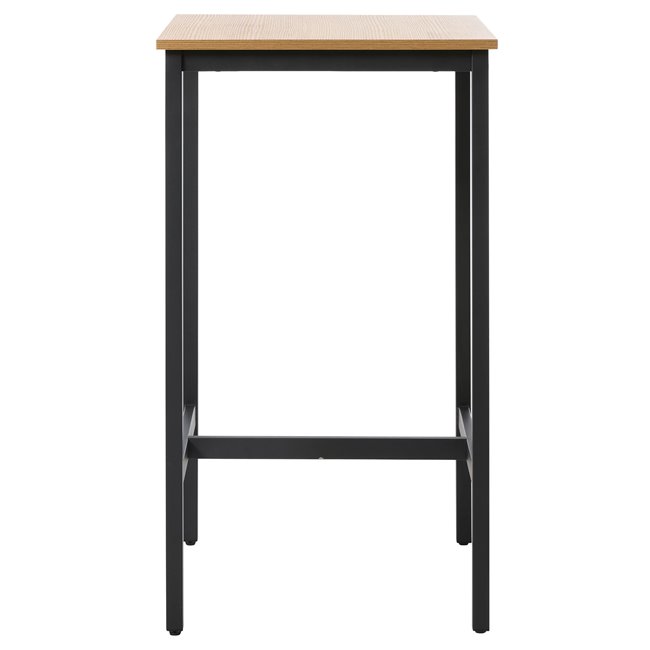 Bar Table Uncesura, natural color, MDF/metal, H105x60x60cm