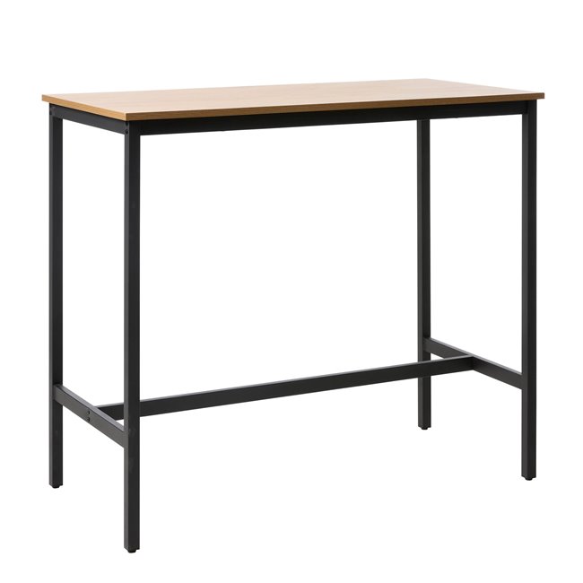 Bar Table Uncesura, natural color, MDF/metal, H105x120x60cm