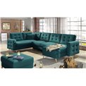 U shape sofa Elsgard U Reversible, Mat Velvet 75, velvet, green, H93x326x202cm
