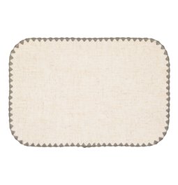 Placemat SET TABLE SANDRINE Grey, beige/grey, 45x30cm