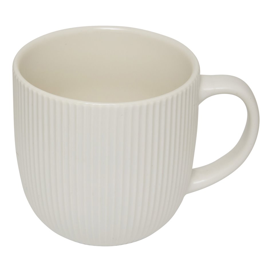 Mug Strata, white, 360ml, H8.9x11.4x8.9cm