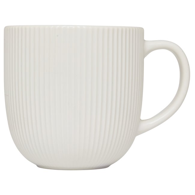 Mug Strata, white, 360ml, H8.9x11.4x8.9cm
