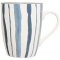 Mug Umami striped blue, 310ml, H10.1x11.6x8.1cm