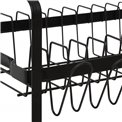 Сушилка для посуды Black Edition, 2-х ярусная, черная, H30x49.5x37cm