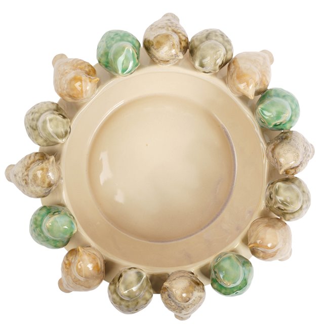 Decorative tray Colour Birds, H13.5cm, D34.7cm