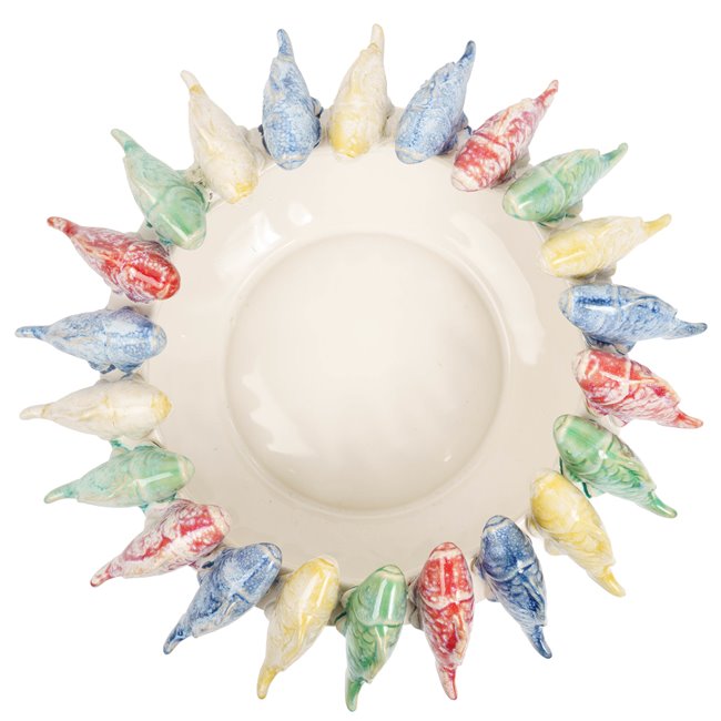 Decorative tray Colour fish, H13.5cm, D34.7cm