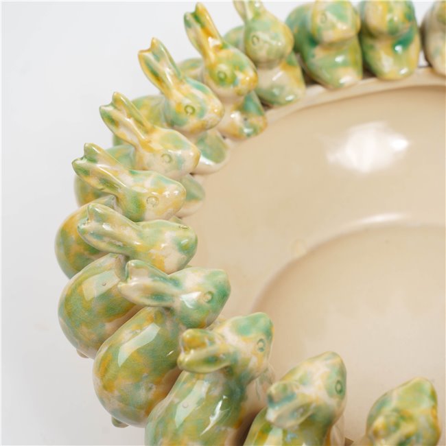 Decorative tray Little Bunny, H15cm, D37.5cm