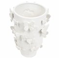 Vase Butterfly, white, H33.5cm, D24cm