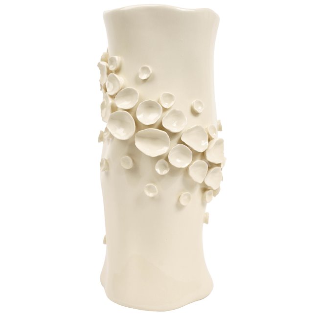 Vase Coloured dots, cream, H32cm, D14.3cm