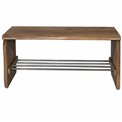 Shoes rack Safara, mango wooden/metal, H40x80x30cm