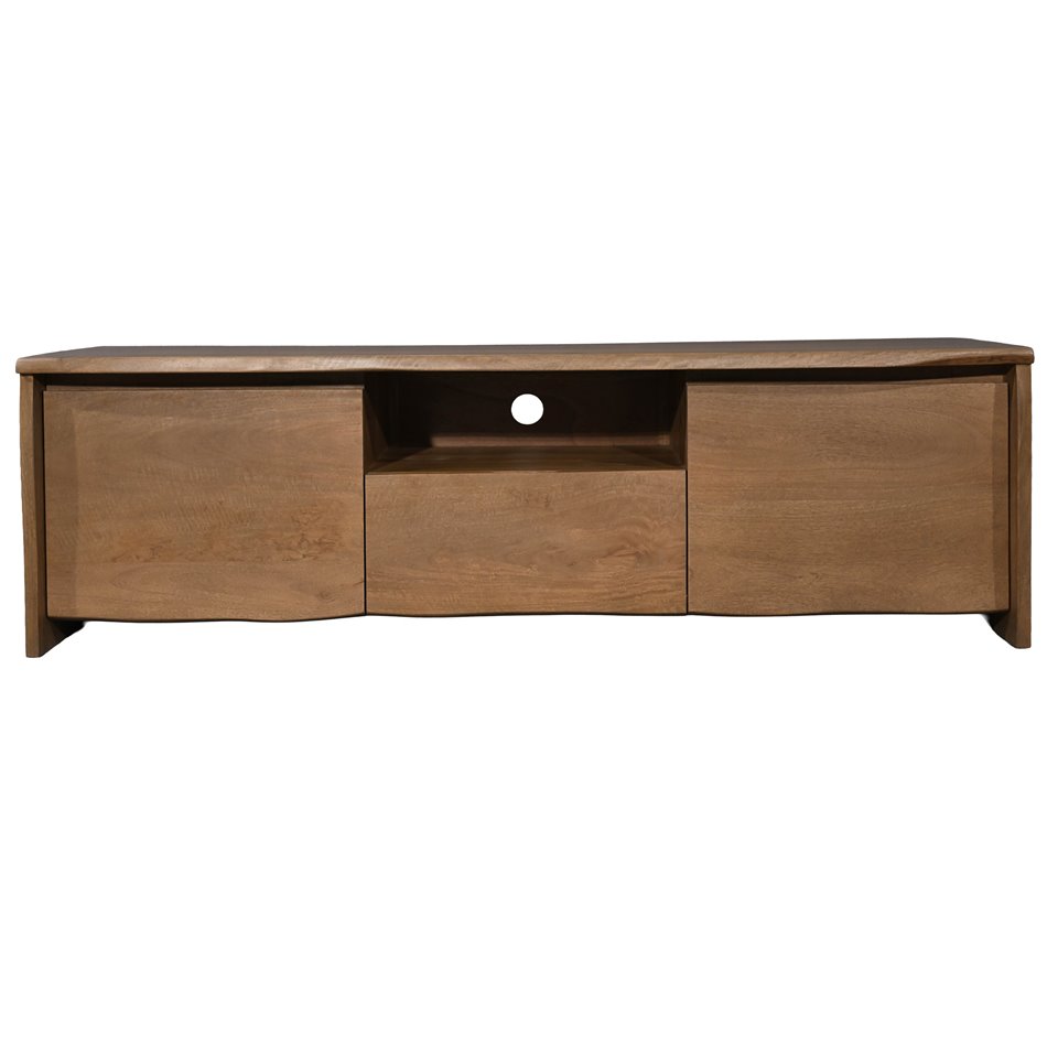 TV board Sady with 2 doors/1 drawer, mango wood, 160x45cm H50cm