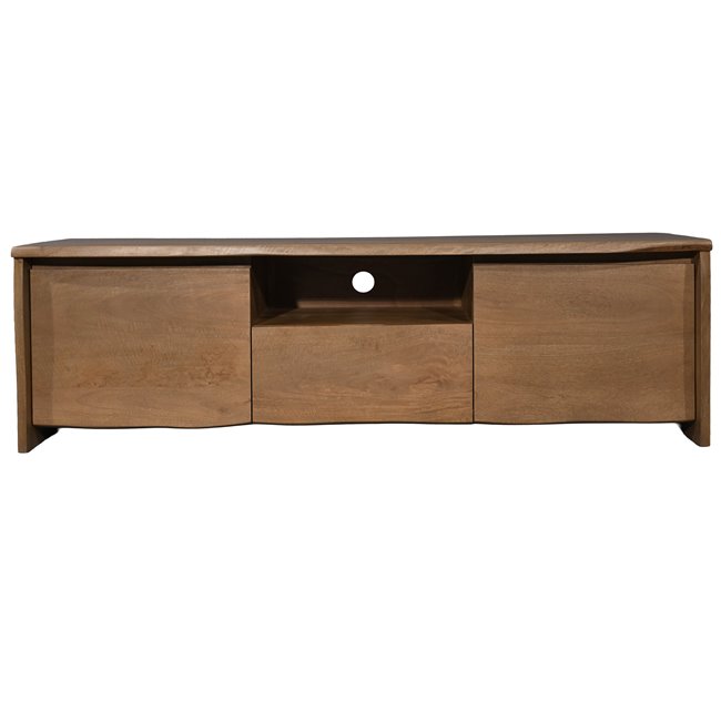 TV board Sady with 2 doors/1 drawer, mango wood, 160x45cm H50cm