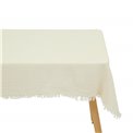 Tablecloth Gaze, warm white, cotton, 150x250cm