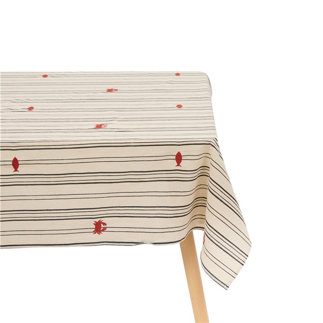 Tablecloth Oceania ray, cotton, 150x250cm