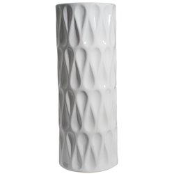 Vase Geitrude white, shiny, H40xD15.5cm