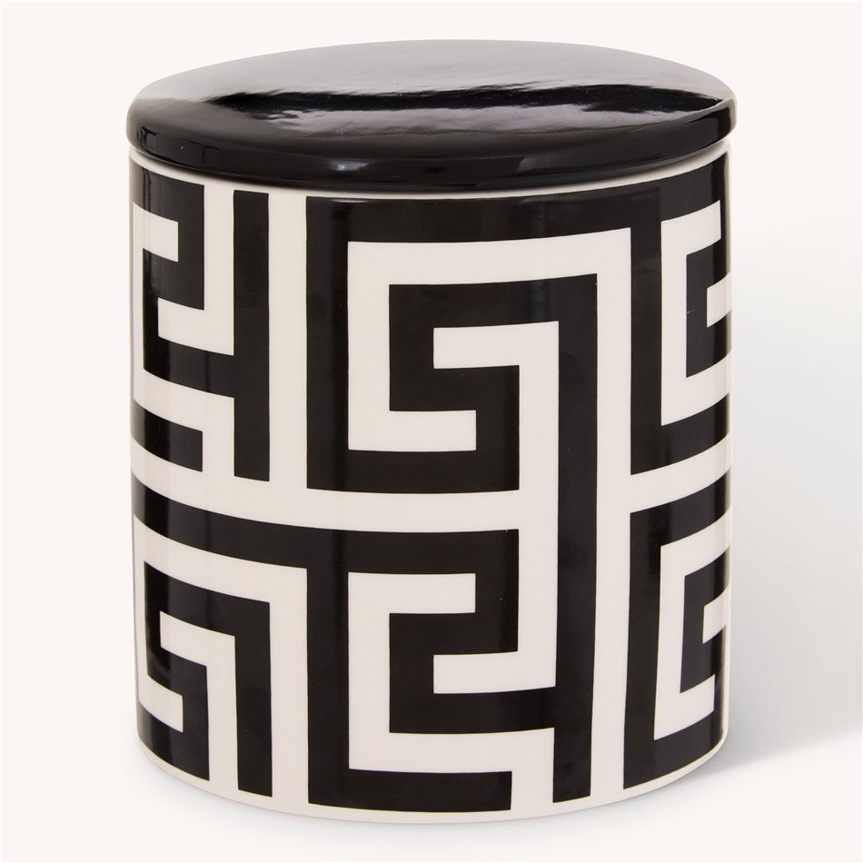 Candle in ceramic jar Palm Resort, 935g, H14.4cm, D12.8cm