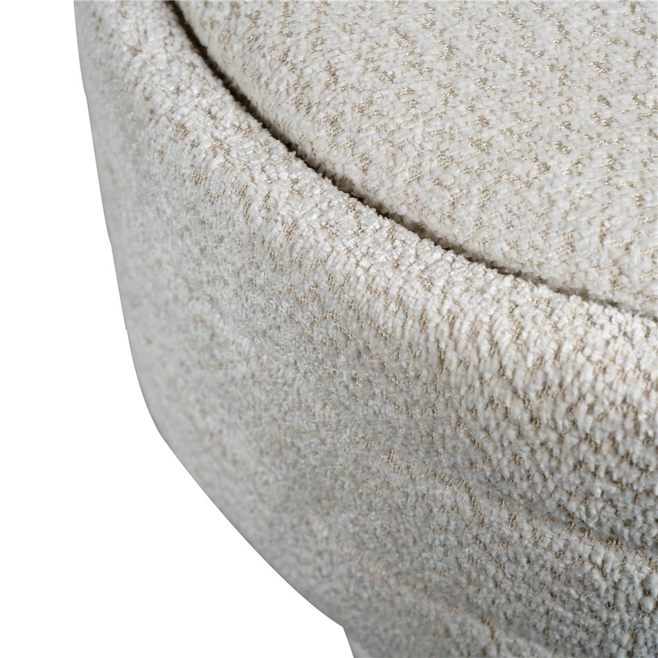 Pouf with storage Magari, beige, H49cm, D63cm