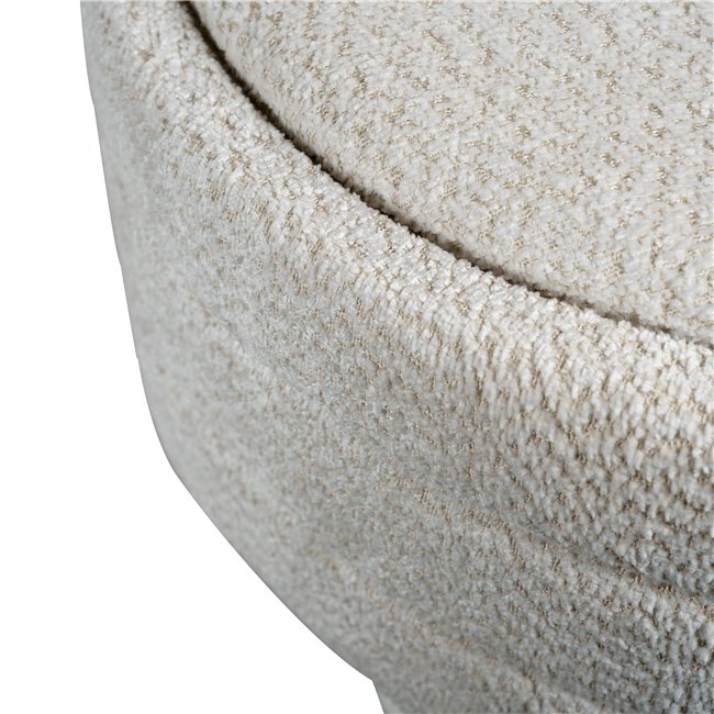 Pouf with storage Magari, beige, H49cm, D63cm