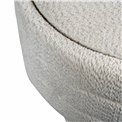 Pouf with storage Magari, beige, H49cm, D63cm