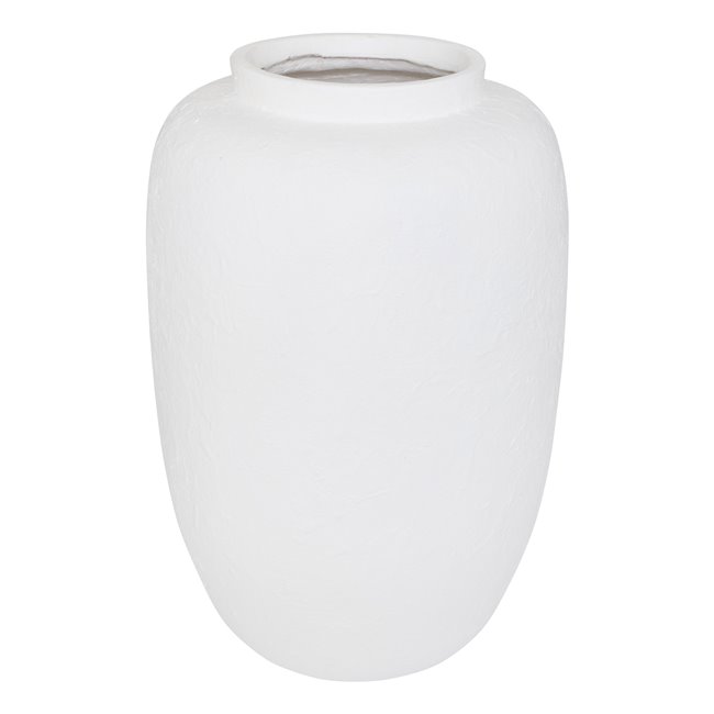 VASE ELENE, white, H45.5cm, D29.5cm