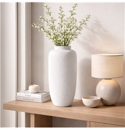 Vase ELENE, white, H66cm, D30cm