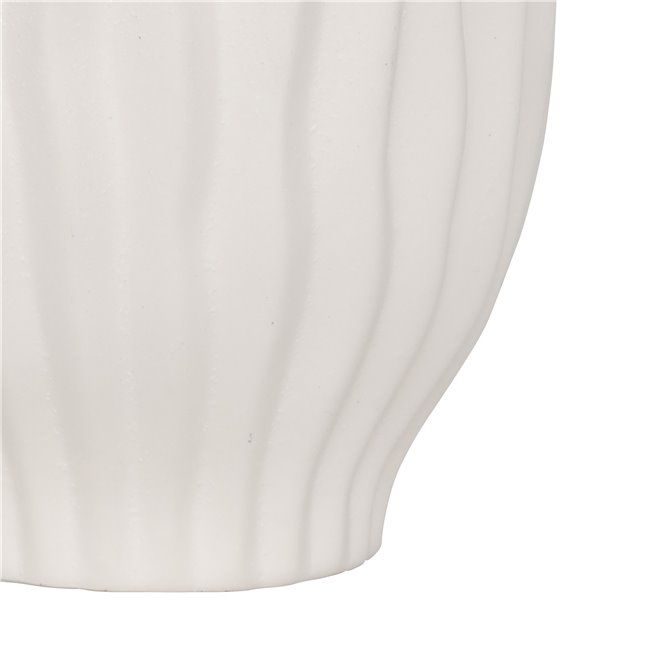 Vase Fernand, ceramic, white, H22cm, D15cm