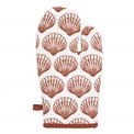 Kitchen glove and pot holder Ocea, white/brick-colored, 32x20x2.5cm/20x20x1cm