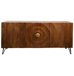 Буфет Bailey 3D brown, мангового дерева/MDF/металл, H75x38x160cm