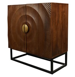 Буфет Bailey Compact brown, мангового дерева/MDF/металл, H76x71x36cm