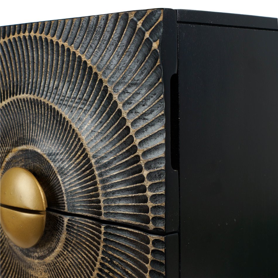 Приставной столик Bailey ST L, мангового дерева/MDF/металл, 45x40cm H55cm