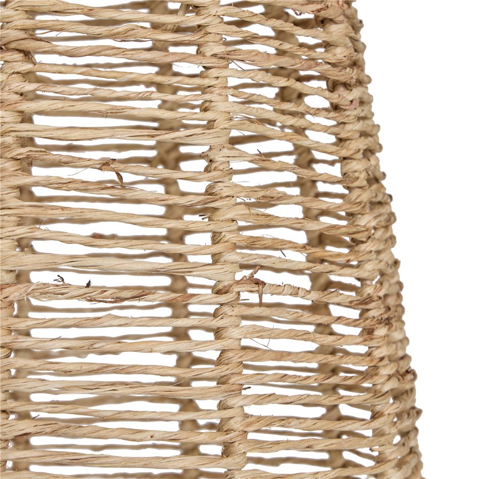 Pendant lamp Titus, jute lampshade, H75-145cm, D26.5cm, E27 40W(MAX)