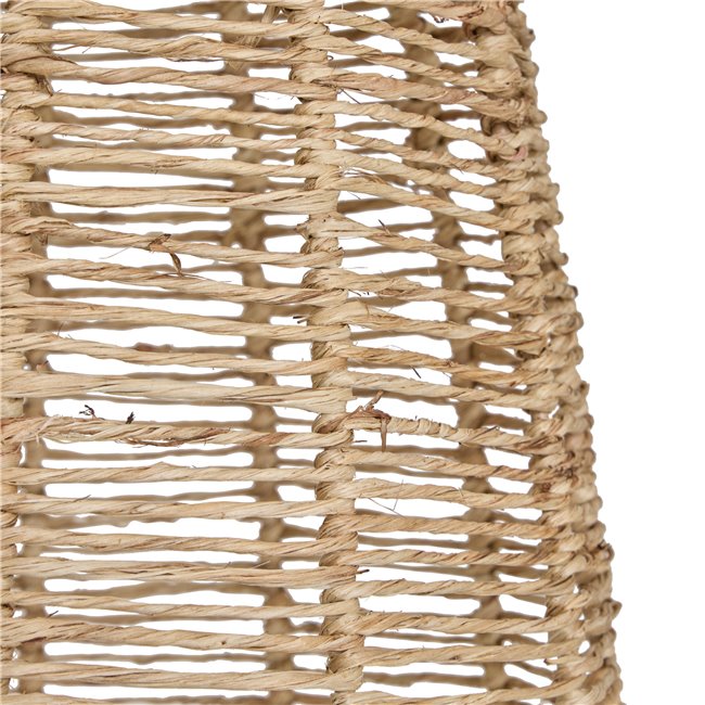 Pendant lamp Titus, jute lampshade, H75-145cm, D26.5cm, E27 40W(MAX)