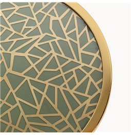 Side table Grazia Crack, MDF/steel, D25cm H50cm