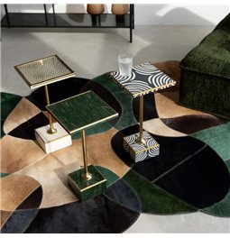 Side table Grazia, MDF/steel, 25x25cm H50cm