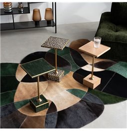 Side table Loco Loco, MDF/steel, 25x25cm H50cm