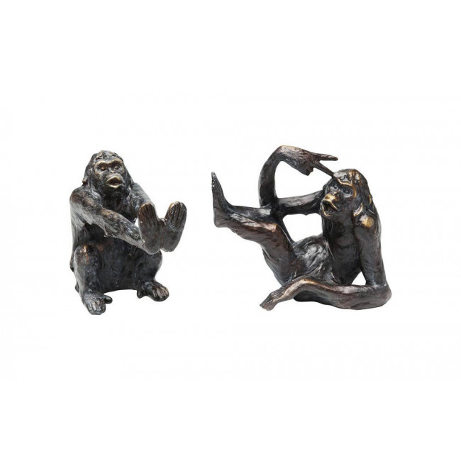 Bookend Monkey, set of 2, 17x20x10cm