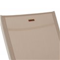 Sun lounger Labonao, clay color, aluminium/textilene, H84.5x64x171cm