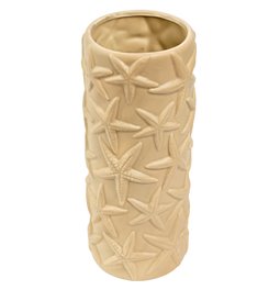 Vase Shana, ceramic, beige, H26cm, D10.5cm