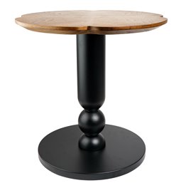 Side table Wallern, MDF/metal, D50cm H46cm