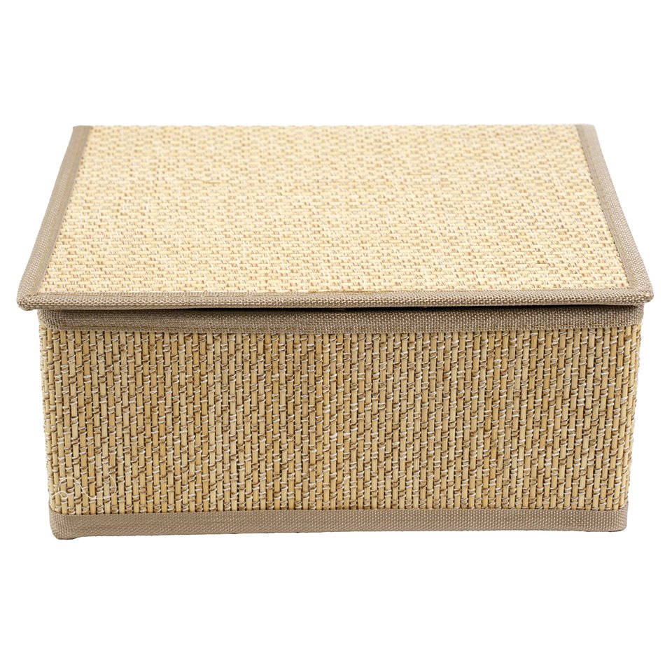 Basket Stemy M, bamboo, H13.5x22x29cm