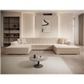 U-shaped sofa Evento Symmetrical, sleeping function, Jarell 18, corduroy, beige, H78x359x165cm