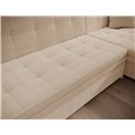 U-shaped sofa Evento Symmetrical, sleeping function, Jarell 18, corduroy, beige, H78x359x165cm