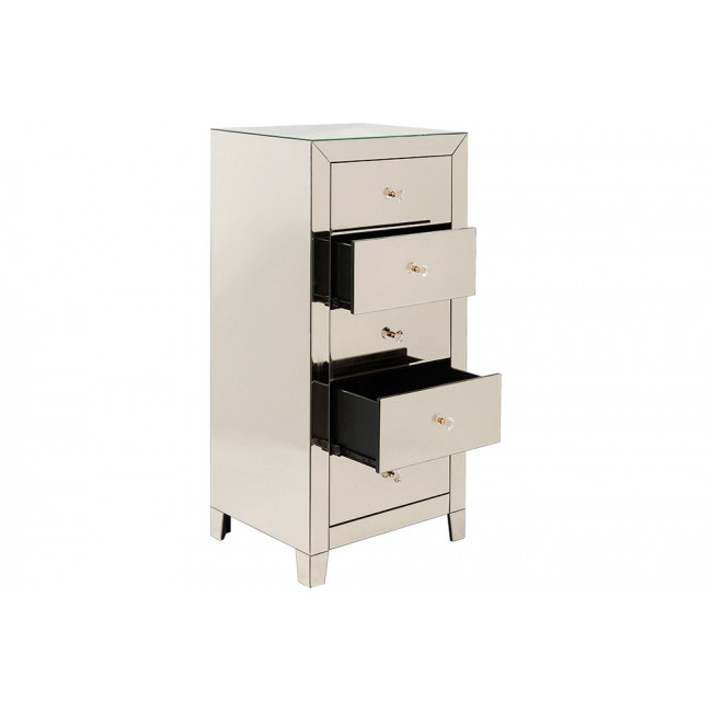 Cabinet Luxury Champagne, 5 drawers, H110x49x41cm