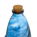 Decanter with cork FISH OCEANIA, blue, 540ml, H27x9x7cm