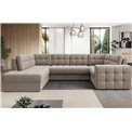 Corner sofa Elewett L, sleeping function, Sola 18, beige, H82x299x198cm