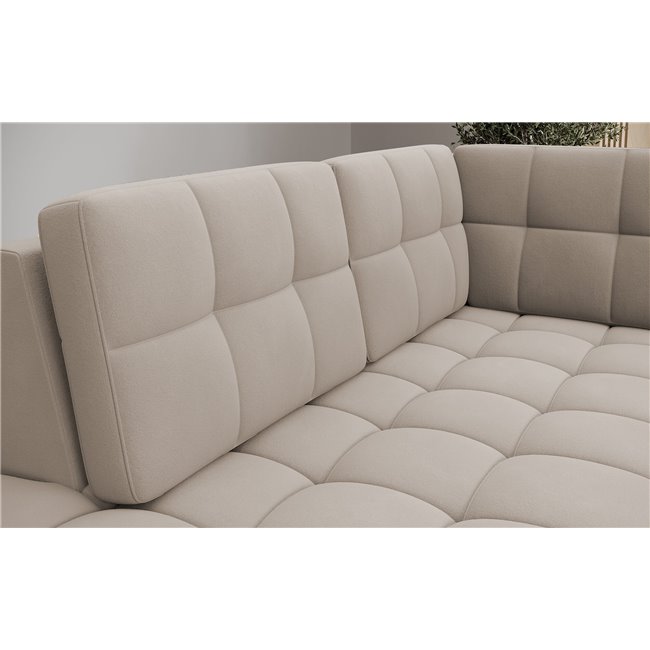 Corner sofa Elewett L, sleeping function, Sola 18, beige, H82x299x198cm