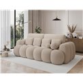 Sofa bed Elcotonn, sleeping function, Calmora 18, beige, H105x256x119cm