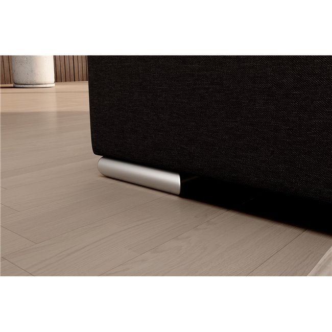 Угловой диван Elsado L, раздвижной, Flores 22, темно-коричневый, H95x272x192cm