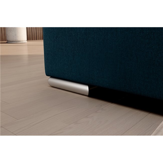 Угловой диван Elsado L, раздвижной, Nube 40, бархат, темно-синий, H95x272x192cm